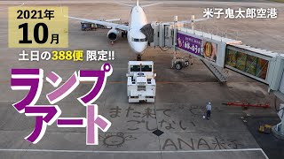 ANAによる！米子鬼太郎空港ランプアート🦀