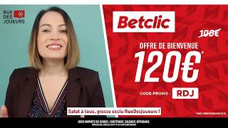 Bonus Betclic de 120€ avec le code promo RDJ