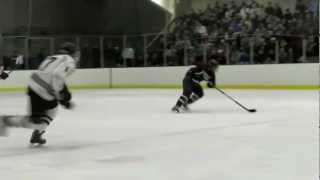 Huge High School Hockey Hit Center Ice