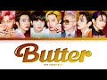 BTS Butter Lyrics (방탄소년단 Butter 가사) [Color Coded Lyrics/Eng] [1 HOUR LOOP] 1시간