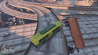 40 minutes of GTA 5 NPCs driving off an overpass