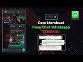 UPDATE ‼️ HOW TO MAKE THE LATEST WHATSAPP FAKE CHAT, CAN CHECK GREEN | WHATSMOCK TUTORIALS