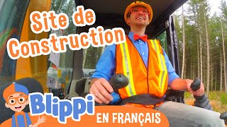 Blippi visite un chantier de construction