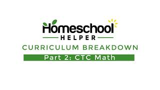 Curriculum Breakdown - CTCMath