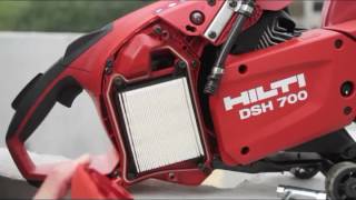 Hilti DSH 700/900 Air Filter Replacement - a Hilti how-to-video