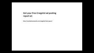 How to post unlimited ads on Craigslist