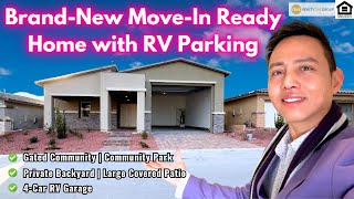 Brand New Single Story Home in Las Vegas | RV Garage Home