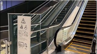 【日立】5X エスカレーター　虎ノ門ヒルズステーションタワー 5X new escalator  Toranomon Hills Station Tower Tokyo Japan