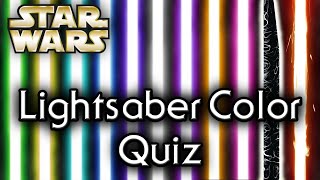 Find out YOUR lightsaber COLOR! (UPDATED) - Star Wars Quiz