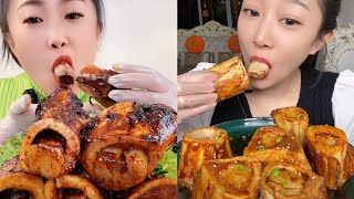 Eating beef bone marrow collection #Mukbang