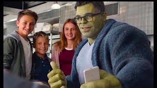 Avengers Meets Proffessor Hulk Scene - Avengers EndGame - Robert Downey Jr. Marvel Family Movie HD