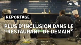 Dans "le restaurant de demain" de Yannick Alléno, des handicapés auprès des chefs étoilés | AFP