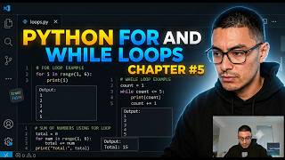 Python Live Stream Chapter #5 (For Loops and While Loops)(Free Course ) PCEP Certified Entry Level