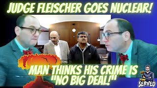 Defendant Shrugs Off Serious Charges, Judge Fleischer Furious!