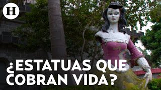 ¿Fue real? Captan estatua de Blanca Nieves caminando por parque Reino Mágico abandonado en Veracruz