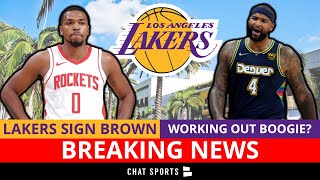 BREAKING NEWS: Lakers Signing Sterling Brown In NBA Free Agency + Working Out Demarcus Cousins