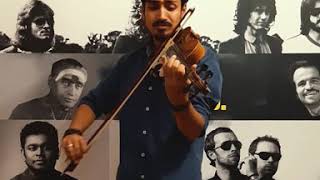 Vinmeen Violin cover | Thegidi | Ashok Selvan | Janani Iyer |Nivas K Prasanna | Aravind Aran | Cover