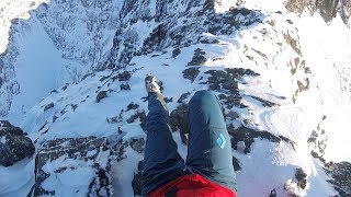 Vertigo-Inducing Hike On Scottish Mountain