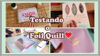 Testando o Foil Quill  | Dica para refilar o miolo no estilete | Rotina