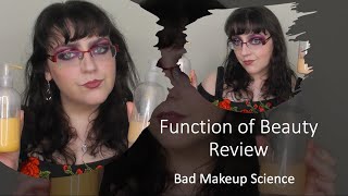 Bad Makeup Science | Function of Beauty Shampoo and Conditioner Review