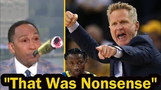 Stephen A Smith Gets BLASTED By Steve Kerr