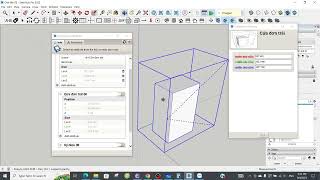 Bài 5: Tạo cửa đơn trái - Dynamic Components Sketchup