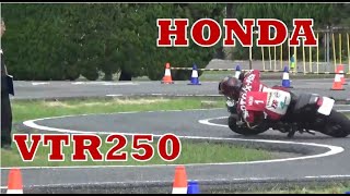 VTR250 藤澤 秀吉 MG9 H2 ジムカーナコース motogymkhana