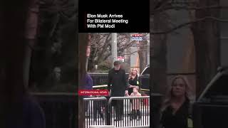 PM Modi In US: Tesla CEO Elon Musk Arrives For Bilateral Meeting With PM | Watch #shorts