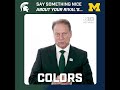 Can Michigan and Michigan State Say Something Nice About Their Rival? | B1G #Shorts