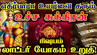 ரிஷபம் - எதிர்பாரா உயர்வு தரும் உச்ச சுக்கிரன்/#ரிஷபம் #ரிஷபராசி  #rishabam  #rishabarasi