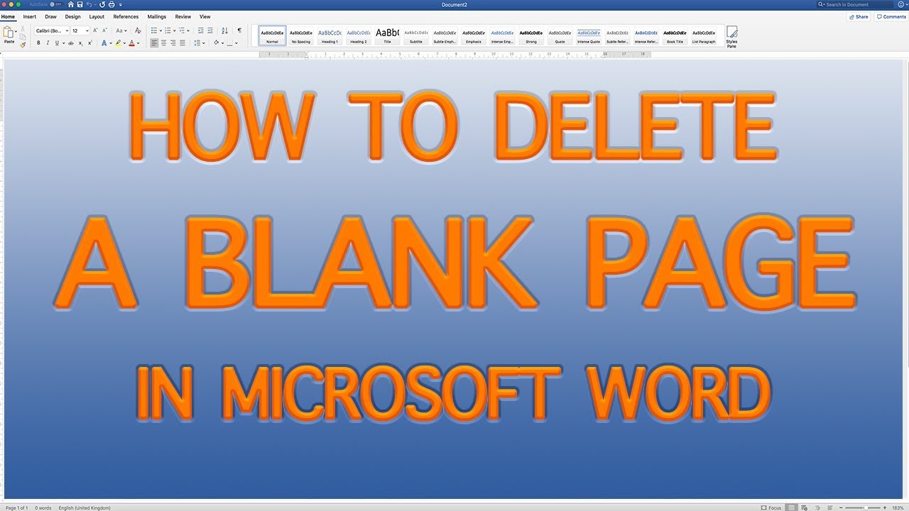 In Ms Word How To Delete Extra Pages Delete A Blank Page In Word 57344 In Ms Word How To Delete Extra Pages Delete A Blank Page In Word 57344