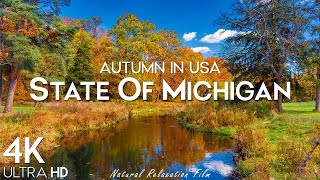 Autumn Michigan 4K UHD - Scenic Relaxation Film With Beautiful Relaxing Music and Nature Videos