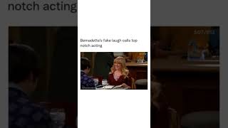 Bernadette's Fake laugh #Shorts #SHORTS