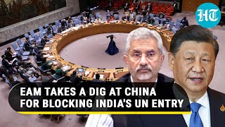 Jaishankar Rips UN, Jibes China For Blocking India's Entry; 'Unko Lagta Hai Unka Haq Hai...' | Watch