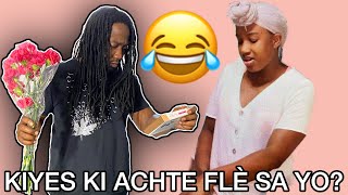 YON LÒT NÈG ACHTE FLÈ POU SOPHIE PRANK SOU RICKY || ANOTHER GUY BOUGHT ME FLOWERS PRANK ON BOYFRIEND