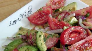 Tomato and Avocado Salad - Recipe by Laura Vitale - Laura in the Kitchen Ep 188