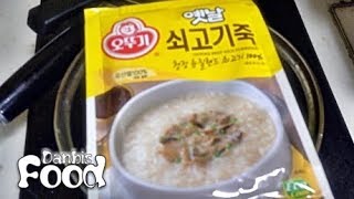 오뚜기 옛날 쇠고기죽, 간편하게 끓여먹는 소고기 죽 시식기