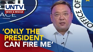 Palace spokesman Sec. Roque on resignation calls: ‘Only the President can fire me’