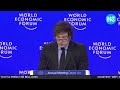 live wokeism is cancer trump ally javier milei launches war on woke left at davos address wef