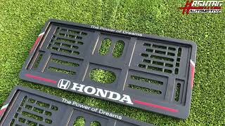 กรอบป้ายทะเบียนรถยนต์ลาย HONDA-STYLE (By Hashtag Automotive)