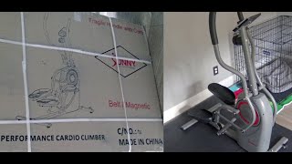 Sunny Health & Fitness Cardio Climber Elliptical Assembly Guide DIY help instructions