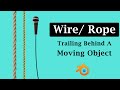 Create Rope or Wire Trailing Behind A Moving Object | Application Of Cloth Physics In Blender