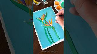 Bored? Let’s paint some birds of paradise 🎨 Watch the full video now #art #artwork #painting