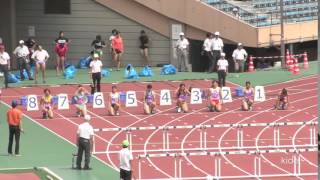 高橋麻実 女子 100mハードル 予選５組目 全日本インカレ