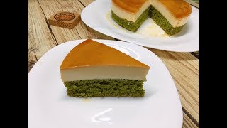 Cách làm Bánh Flan Matcha Caramel - How to make Flan Matcha Caramel Cake - Gato Flan Trà xanh