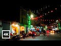 Nightlife in Kathmandu 4K Bike Ride | ASMR White Noise Binaural City Traffic Sounds for Sleep