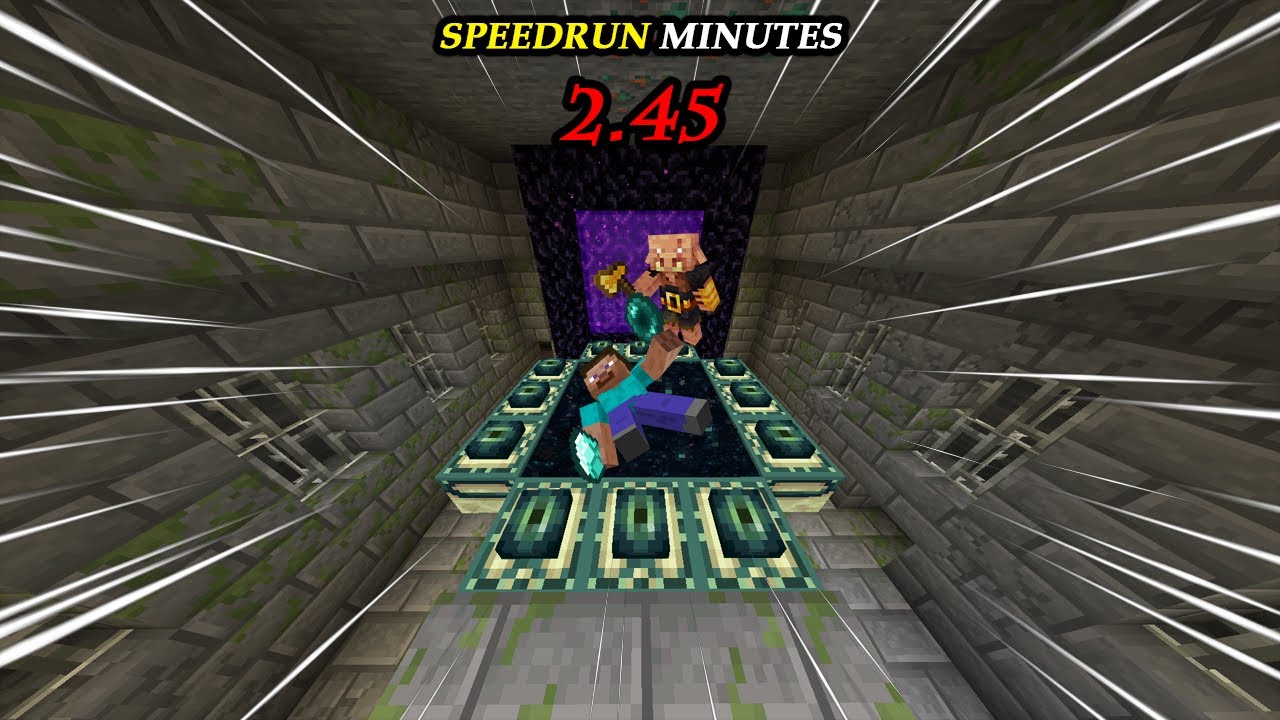 Minecraft S Fastest Speedrun Speedrun In 2x Minecraft Youtube