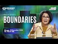 Boundaries | Ibadah Raya 1 | Pdt. Dr. Esther Natasaputra, S.E. | 10 NOV 2024