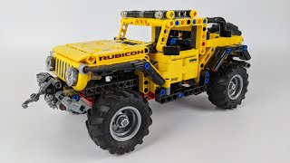 LEGO TECHNIC 樂高 科技系列 42122 Jeep Wrangler 開箱 可動機構把玩 展示