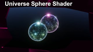 Unity Universe Sphere Shader Tutorial